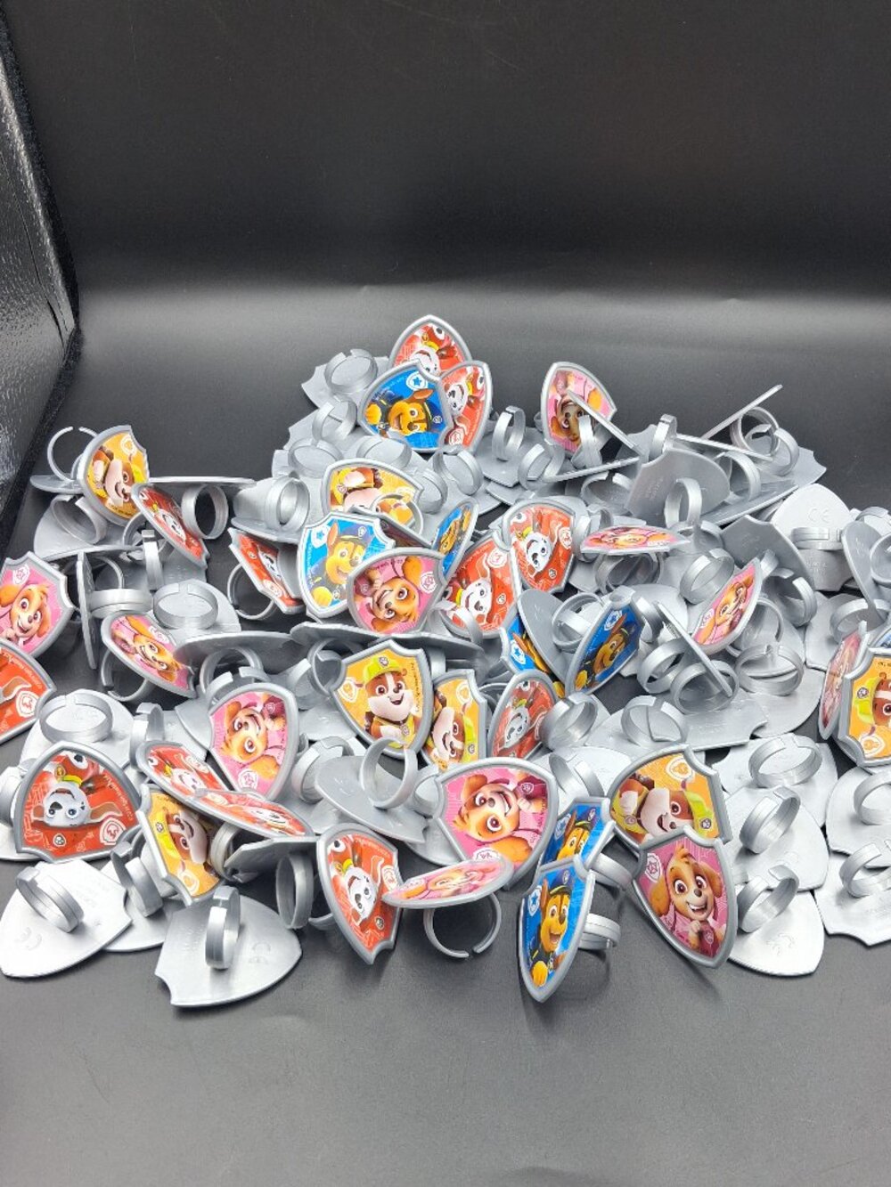 120 Random NEW DecoPac 2024 Paw Patrol Spin Master Rings Cake Cupcake Toppers